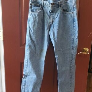 Carhartt Light Blue Men's Straight Jeans Traditional Fit 35 X 30